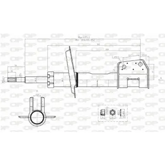 Jeu de 2 amortisseurs avant OPEN PARTS OEM 7685654