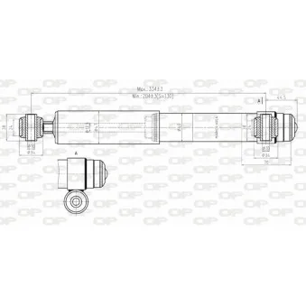 Jeu de 2 amortisseurs arrière OPEN PARTS OEM 7705508