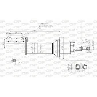 Jeu de 2 amortisseurs avant OPEN PARTS OEM 7700412915