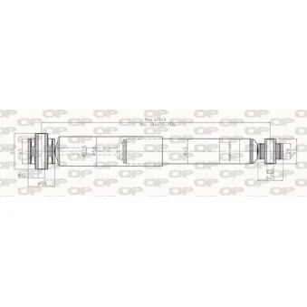 Jeu de 2 amortisseurs arrière OPEN PARTS OEM E6210JD75A
