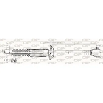 Jeu de 2 amortisseurs arrière OPEN PARTS OEM 1036555