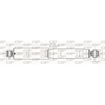 Jeu de 2 amortisseurs arrière OPEN PARTS OEM 51755255