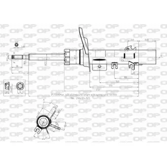 Amortisseur avant gauche OPEN PARTS OEM 9809334080