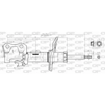 OPEN PARTS SAB8376.31 - Amortisseur avant gauche 