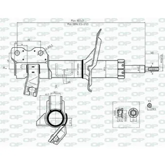 OPEN PARTS SAB8507.32 - Amortisseur arrière droit