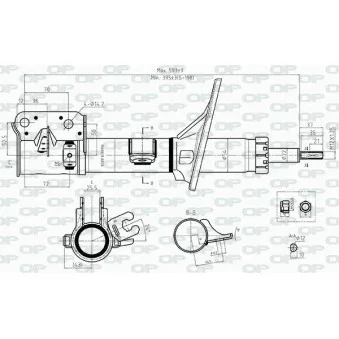 Amortisseur arrière droit OPEN PARTS OEM 553612E501