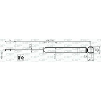 Jeu de 2 amortisseurs arrière OPEN PARTS OEM 55310G6200