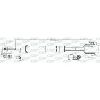 Jeu de 2 amortisseurs arrière OPEN PARTS OEM 50519035