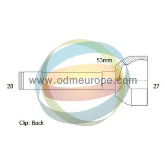 Embout de cardan avant (kit de réparation) ODM-MULTIPARTS 12-260314