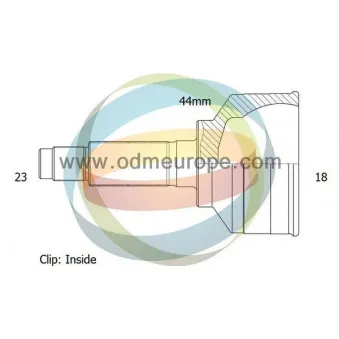 ODM-MULTIPARTS 12-300706 - Embout de cardan avant (kit de réparation)