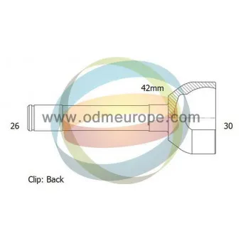 Embout de cardan avant (kit de réparation) ODM-MULTIPARTS 12-310573