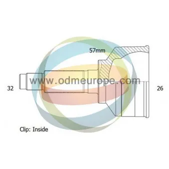 Embout de cardan avant (kit de réparation) ODM-MULTIPARTS OEM 68079565AB