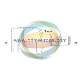 ODM-MULTIPARTS 14-056407 - Embout de cardan avant (kit de réparation)