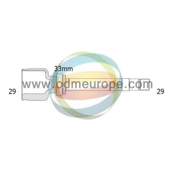 Embout de cardan avant (kit de réparation) ODM-MULTIPARTS OEM 39771jd24b