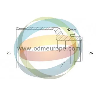 Embout de cardan avant (kit de réparation) ODM-MULTIPARTS 14-086660