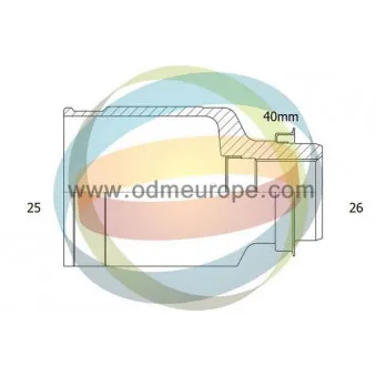 ODM-MULTIPARTS 14-126440 - Embout de cardan avant (kit de réparation)