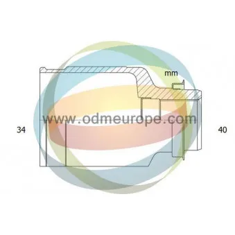 ODM-MULTIPARTS 14-216104 - Embout de cardan avant (kit de réparation)