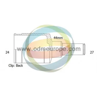 ODM-MULTIPARTS 14-346060 - Embout de cardan avant (kit de réparation)