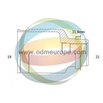 Embout de cardan avant (kit de réparation) ODM-MULTIPARTS 14-366063