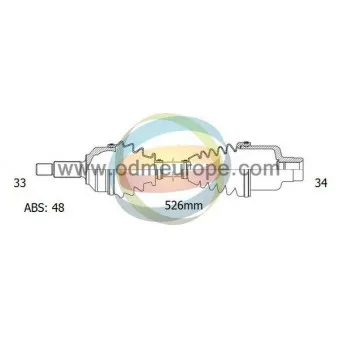 ODM-MULTIPARTS 18-001121 - Arbre de transmission