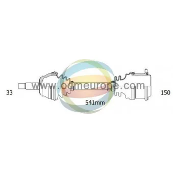 Arbre de transmission ODM-MULTIPARTS 18-003070