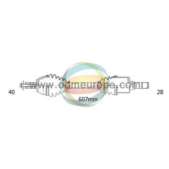 Arbre de transmission ODM-MULTIPARTS OEM AG913B437JC
