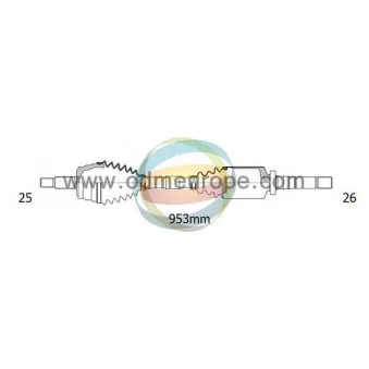 Arbre de transmission ODM-MULTIPARTS OEM 5083615