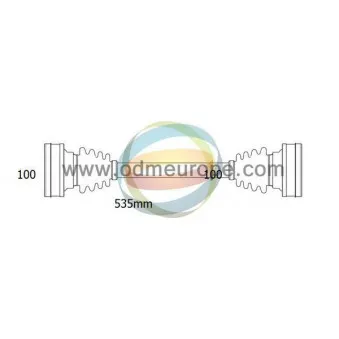 ODM-MULTIPARTS 18-012600 - Arbre de transmission
