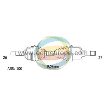 Arbre de transmission ODM-MULTIPARTS 18-041012