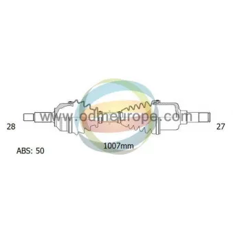 Arbre de transmission ODM-MULTIPARTS 18-041391