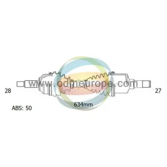 Arbre de transmission ODM-MULTIPARTS 18-042391