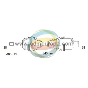 Arbre de transmission ODM-MULTIPARTS 18-052381