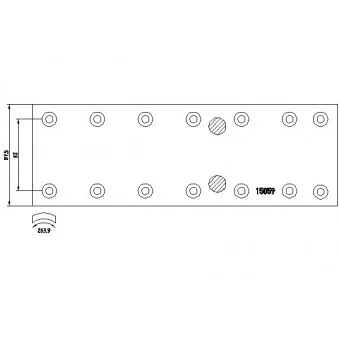 TEXTAR 1505901 - Kit de garnitures de frein, frein à tambour