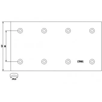 TEXTAR 1799101 - Kit de garnitures de frein, frein à tambour