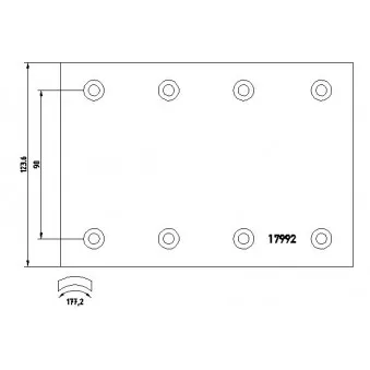 TEXTAR 1799201 - Kit de garnitures de frein, frein à tambour