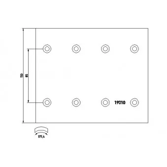 TEXTAR 1901003 - Kit de garnitures de frein, frein à tambour