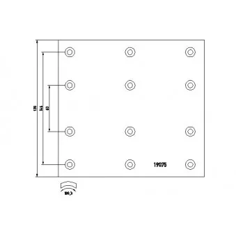 TEXTAR 1907502 - Kit de garnitures de frein, frein à tambour