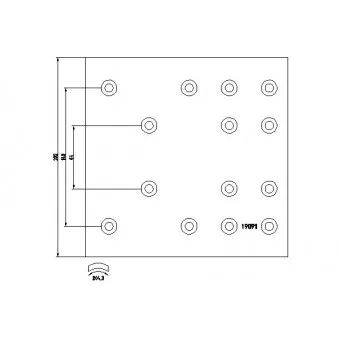 TEXTAR 1909101 - Kit de garnitures de frein, frein à tambour