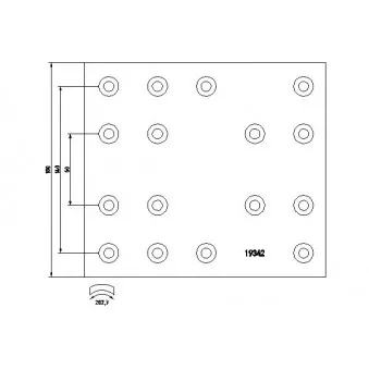TEXTAR 1934202 - Kit de garnitures de frein, frein à tambour