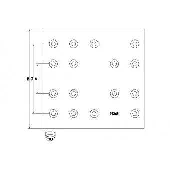 TEXTAR 1934302 - Kit de garnitures de frein, frein à tambour