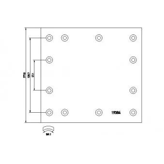 Kit de garnitures de frein, frein à tambour TEXTAR 1938414 pour IVECO EUROCARGO 135 E 18 W - 177cv