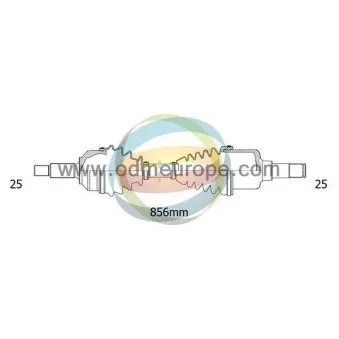 Arbre de transmission ODM-MULTIPARTS OEM 39100JG74A