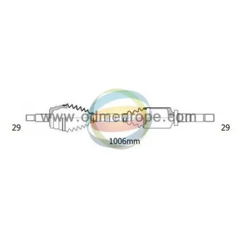 Arbre de transmission ODM-MULTIPARTS OEM 391001189R