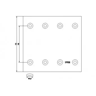TEXTAR 1993510 - Kit de garnitures de frein, frein à tambour