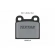 TEXTAR 2000906 - Jeu de 4 plaquettes de frein arrière