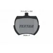 TEXTAR 2003801 - Jeu de 4 plaquettes de frein avant