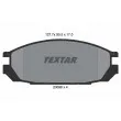 TEXTAR 2009801 - Jeu de 4 plaquettes de frein arrière