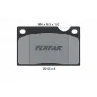 TEXTAR 2015302 - Jeu de 4 plaquettes de frein avant