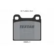TEXTAR 2022803 - Jeu de 4 plaquettes de frein avant