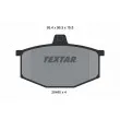 TEXTAR 2048002 - Jeu de 4 plaquettes de frein avant